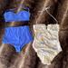 Victoria's Secret Swim | 2 Large Bathing Suits | Color: Blue/White | Size: L