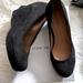 Nine West Shoes | Nibe West Kisshim 3y Black Suede Wedge Platform Dress Shoe 7 Nib | Color: Black | Size: 7
