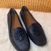 Tory Burch Shoes | Like New! Tory Burch Lowell 2 Driver Loafer Pebbled Leather Navy Size 7 | Color: Blue | Size: 7