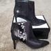 Nine West Shoes | New - Nine West Emilee Metallic Ankle Boots | Color: Black/Silver | Size: 10