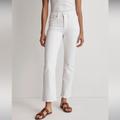 Madewell Jeans | Madewell Nwt Petite Kick Out Crop Jeans 26p Mid Rise In Pure White | Color: White | Size: 26p