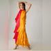 Anthropologie Dresses | Anthropology Pinnacle Color Block Dress By Shruti Sancheti, Mock Neck | Color: Red/Yellow | Size: Lp