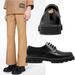 Gucci Shoes | Gucci Shoes Mens Black Leather Double G Logo Oxfords Loafers Sz 9.5 10 Us | Color: Black | Size: 10