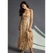Free People Dresses | New Free People Shoshanna Strapless Floral Print Midi Dress Size 6 | Color: Yellow | Size: 6