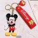 Disney Accessories | Mickey Mouse Keychain | Color: Black/Yellow | Size: Os