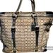 Coach Bags | Coach Signature Jacquard Black/Gray Smal C’s Tote/Shoulder Bag | Color: Black/Silver | Size: Os