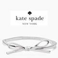 Kate Spade Jewelry | Kate Spade Silver-Tone Bow Hinge Bracelet Brand New | Color: Silver | Size: Os