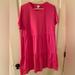 J. Crew Dresses | J. Crew Knit T-Shirt Pink Dress Summer Tiered Size Xl Sort Sleeve Muumuu | Color: Pink | Size: Xl