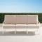 Grayson Sofa with Cushions in White Aluminum - Quick Dry, Air Blue - Frontgate