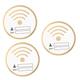 Homoyoyo 3pcs Wifi Sign Network Coverage Sign Wireless Network Signboard Wifi Network Sign Wifi Password Sign Rewritable Account Sign Wifi Login Sign Shop Wifi Board Acrylic Logo Stickers