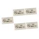 CLISPEED 5pcs No Smoking Sign Indoor No Smoking Sign Board Reserved Table Signs Reserved Signs for Wedding No Smoking Board Office Sign No Commercial Hotel No Sign Stainless Steel Decorate