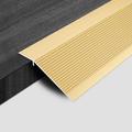 Floor Transition Strip, Threshold Strip For Laminate, Aluminum Floor Transition Threshold Strip, Floor Transition Strips Metal, For Tile/Wood/Laminate/Joins Gap (Color : Titanium Gold, Siz