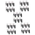 Veemoon 30 Pcs Dollhouse Wall Light Mini LED Chandelier Mini Light Fixture Lamp Photo Prop LED Wall Lamp Mini Wall Sconces Electric Lantern Mini Pathway Light Victoria Miniature Abs