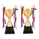 Sosoport 2pcs Classic Trophy Gold Award Trophies Mvp Trophy Sports Trophy Game Trophy Competitions Trophies Trophy Bowl Tennis Trophy Soccer Medals Trophies and Awards Student Universal