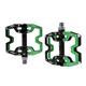 Mountain Bike Pedals,Bicycle Pedals, Mountain Bike Pedals,Bicycle Pedal Bicycle Ultra-light Aluminum Alloy 3 Bearing 14 Color Mountain Bike Pedal Bicycle Accessories (Size : Y08 Black green)