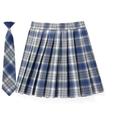 GerRit Skirt Multicolor Jk Plaid Large Size Campus Pleated Skirt Casual High Waist Skirt-color 4-xs