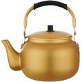 Stove Top Kettle Tea Kettle Stovetop Aluminum Tea Kettle Teakettle Thicken Tea Pot Hot Water Kettle Boiling Jug for Home Kitchen Gas Stovetop Kettle Whistling Tea Kettle (Color : Yellow, Size : 4L)