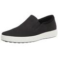 ECCO Men's Soft 7 Slip On 2.0 Sneaker, Black/Black, 8/8.5 UK