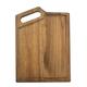 Chopping Board Acacia Wood Chopping Board with Juice Grooves, Serving Board, Non Slip Wooden Board for Meat Cutting Boards (Size : 19.8 * 29.5cm)