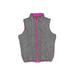 The North Face Vest: Pink Chevron/Herringbone Jackets & Outerwear - Kids Girl's Size 7