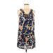 Kensie Casual Dress - Shift Scoop Neck Sleeveless: Blue Dresses - Women's Size 4