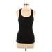 Set Active Active Tank Top: Black Solid Activewear - Women's Size Small