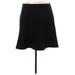 Ann Taylor LOFT Casual Fit & Flare Skirt Knee Length: Black Print Bottoms - Women's Size X-Large