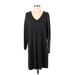 Ann Taylor LOFT Casual Dress - Sweater Dress: Gray Dresses - Women's Size Small