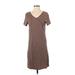 Duluth Trading Co. Casual Dress - Shift: Brown Dresses - Women's Size X-Small