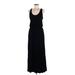 Xtaren Casual Dress - Maxi: Black Solid Dresses - Women's Size Medium