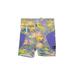 Lululemon Athletica Athletic Shorts: Purple Paint Splatter Print Activewear - Women's Size 12