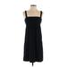 Gap Body Casual Dress - Slip dress: Black Solid Dresses - Women's Size Small