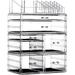 Clear Makeup Storage Organizer Drawers Skin Care Large Cosmetic Display Cases Stackable Storage Box With 7 Drawers For Dresser