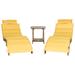Sol 72 Outdoor™ Alois Chaise Lounge Set w/ Cushion & Table | 24.6 H x 21.3 W x 71.7 D in | Wayfair BKWT2716 40777296