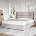 Latitude Run® Platform Storage Bed w/ 4 Drawers Upholstered/Linen in Brown | 43.31 H x 63.19 W x 84.65 D in | Wayfair