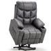 Inbox Zero Upholstered Heated Massage Chair Faux Leather in Gray | 41.7 H x 35.4 W x 60.2 D in | Wayfair 78ADDDC277AF4D9C83F587E9232040AD