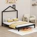 Wrought Studio™ Karel Metal Open-Frame Bed Metal in Black | 56.4 H x 56.5 W x 78.3 D in | Wayfair D753E4E89245485BAE02E3EE70909D45