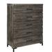 Millwood Pines Dashaan 5 - Drawer Dresser Wood in Brown/Gray | 52.05 H x 37.99 W x 17.99 D in | Wayfair 9B25483E6E4E402EB1C2BE40695F0254