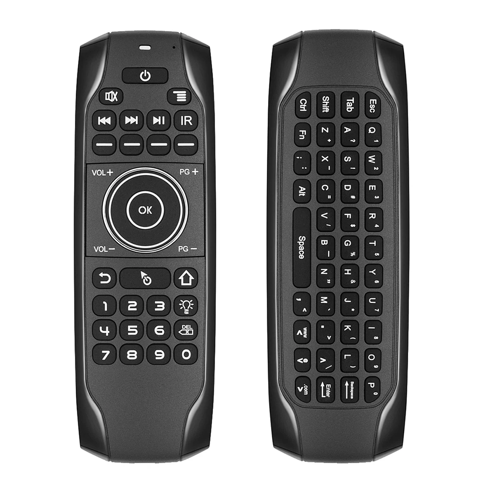 G7BTS Backlit Fly Air Maus Wireless Air Maus mit IR Lernen Smart TV box Fernbedienung mit tastatur für Android TV Box Image