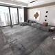 Tapis abstrait gris foncé pour salon grand tapis chambre à coucher chevet polymères de sol
