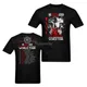 T-shirt imprimé W.A.S.P. pour hommes T-Shirt à Manches Courtes et Col Rond Reidolisé The Crimson