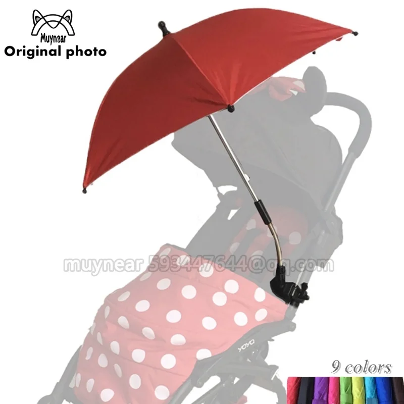 Kinderwagen Regenschirm Protable Baby Bunte Kinderwagen Schatten Sonnenschirm für Kinderwagen 360 grad Verstellbare Falten yoya Kinderwagen Zubehör