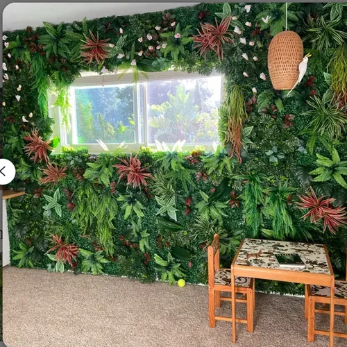 Kunstrasen dekorative Hintergrund Hochzeit Gras Pflanze mit Traube DIY Wand