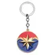 Disney Captain Marvel The Avengers Legierung Keychain Carol Danvers Sterne Keychain Metall Anhänger