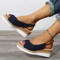 Sandales Compensées Confortables et Légères pour Femme Résistantes à l'Usure à la Mode Bureau