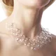 Boucles d'oreilles créoles à bulles en verre pour femmes originales uniques longues