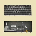 Clavier QWERTY américain pour ordinateur portable HP Elitebook cadre en silicone noir rétro-4.2