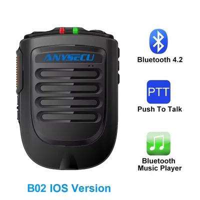 Bluetooth Microphone B02 Handheld Wireless Microphone for 3G 4G Newwork IP Radio With REALPTT ZELLO IOS Mobile Phone