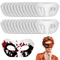 24Pcs DIY Blank Masks Pure White Paper Masks Handmade Graffiti Masks Hand Painted Masks Art Masks