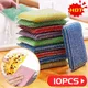 Double Side Dishwashing Sponge Non Scratch Scouring Sponge Pan Pot Wash Sponges Home Kitchen